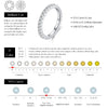 MODIAN Luxury D Color Moissanite Band Stackable Ring For Women Real 925 Sterling Silver Wedding Jewelry With Exquisite Box Gift