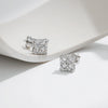 MODIAN Simple D Color Moissanite 925 Sterling Silver Dazzling Lab Created Diamond Ideal Cut Stud Earrings For Women Jewelry