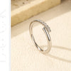 MODIAN D Color Moissanite 925 Sterling Silver Simple Sparkle Geometric Eternity Band Rings For Women Daily OL Fine Jewelry