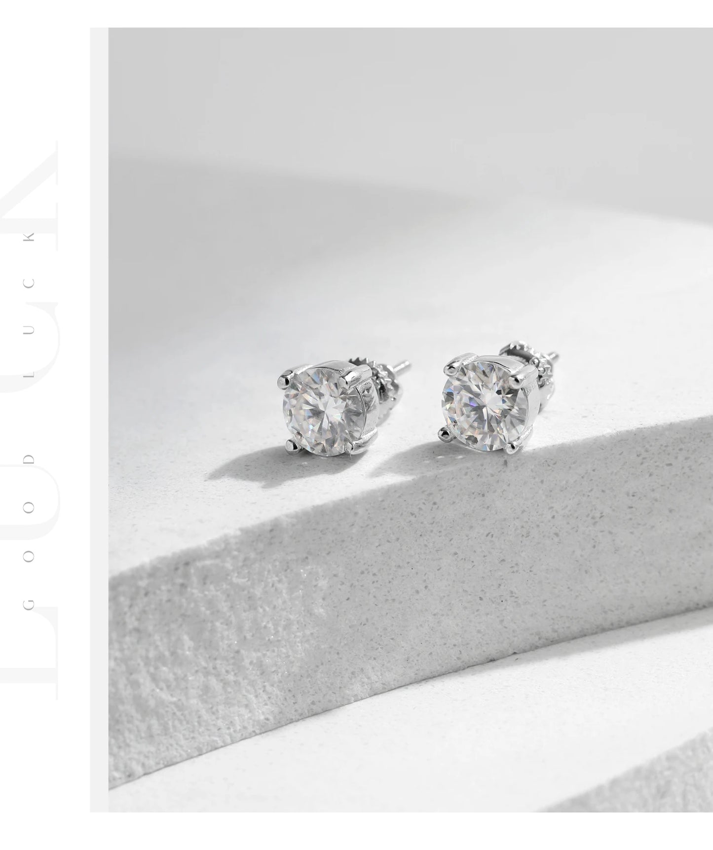 MODIAN Dazzling D Color Moissanite 925 Sterling Silver Round Pendant Necklace Stud Earrings For Women Wedding Fine Jewelry Set