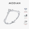 MODIAN D Color Moissanite Rings 925 Sterling Silver Exquisite Arrow Thin Finger Sparkling Rings For Women Wedding Fine Jewelry