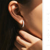 MODIAN D Color U Shape Moissanite Earrings 925 Sterling Silver Elegant Exquisite Hoop Earrings For Women Wedding Jewelry