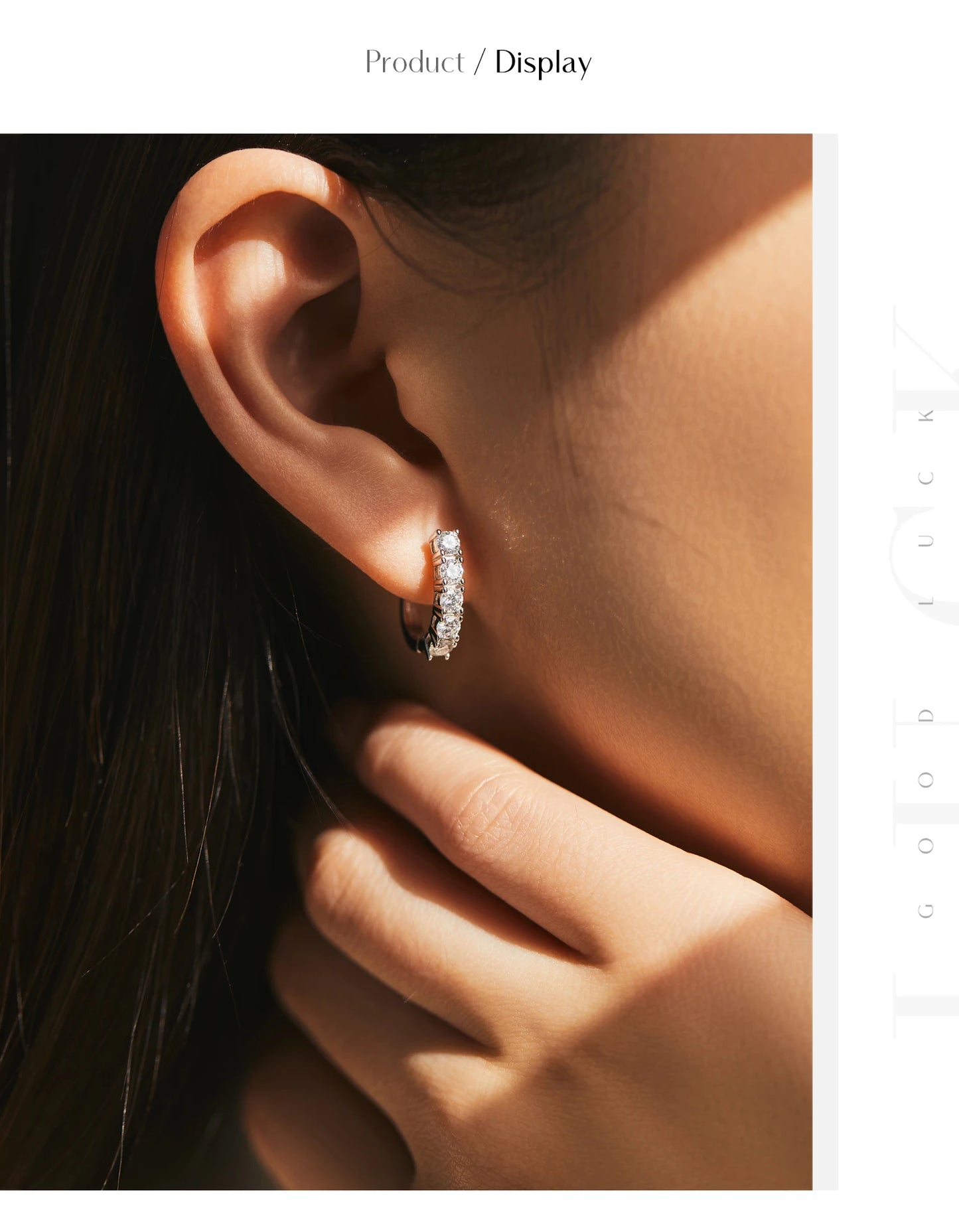 MODIAN D Color U Shape Moissanite Earrings 925 Sterling Silver Elegant Exquisite Hoop Earrings For Women Wedding Jewelry