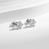 MODIAN 1 Carat D Color Moissanite Stud Earrings 925 Sterling Silver Sparkling Wedding Platinum Plated Fine Jewelry For Women