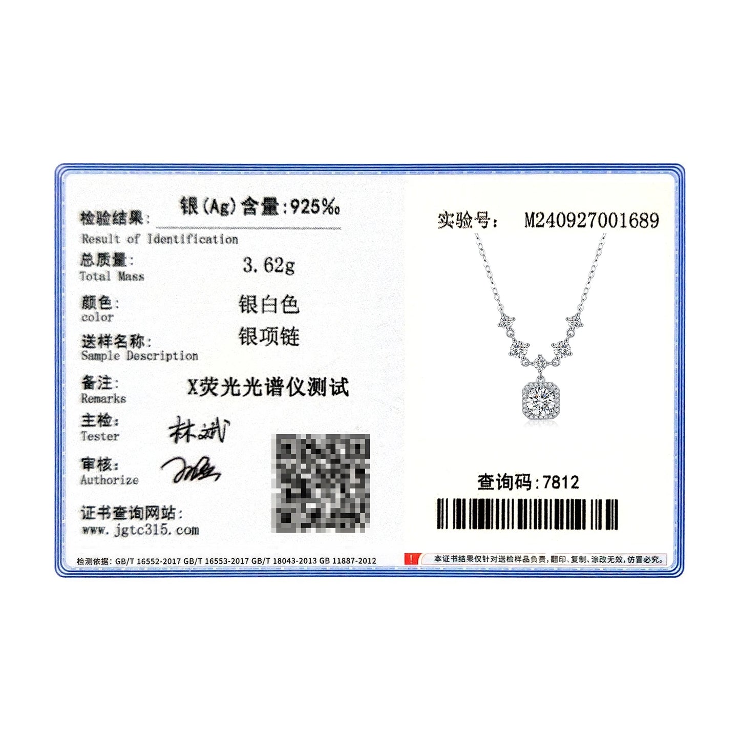 MODIAN 1CT D Color Moissanite Necklace 925 Sterling Silver Luxury Halo Charm Pendant Necklace For Women Bridal Wedding Jewelry