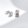 MODIAN D Color Moissanite Stud Earrings Brilliant Square Cut Lab Created Diamond 925 Silver Earrings For Women Wedding Jewelry