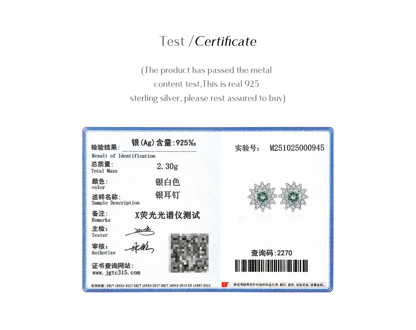 MODIAN 1CT Green Moissanite Classic Halo Earrings 925 Sterling Silver Sparkling Sun Stud Earrings For Women Party Fine Jewelry