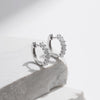 MODIAN D Color Moissanite Small Hoop Earrings 925 Sterling Silver Hollow Sparkling Ear Buckles For Women Wedding Fine Jewelry