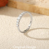 MODIAN Exquisite Round Moissanite Ring 925 Sterling Silver Trendy Wedding Engagement Band Rings For Women Fine Jewelry