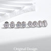 MODIAN D Color Heart Pear Square Moissanite Stud Earrings 925 Sterling Silver Lab Diamond Earrings For Women Wedding Jewelry