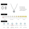 MODIAN 1.5 Carat Oval Moissanite Pendant 925 Sterling Silver Simple Beads Chain Pendant Necklace For Women Daily Fine Jewelry