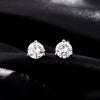 MODIAN D Color 1CT Moissanite Earrings 925 Sterling Silver Sparkling Three Prong Setting Stud Earrings For Women Wedding Jewelry