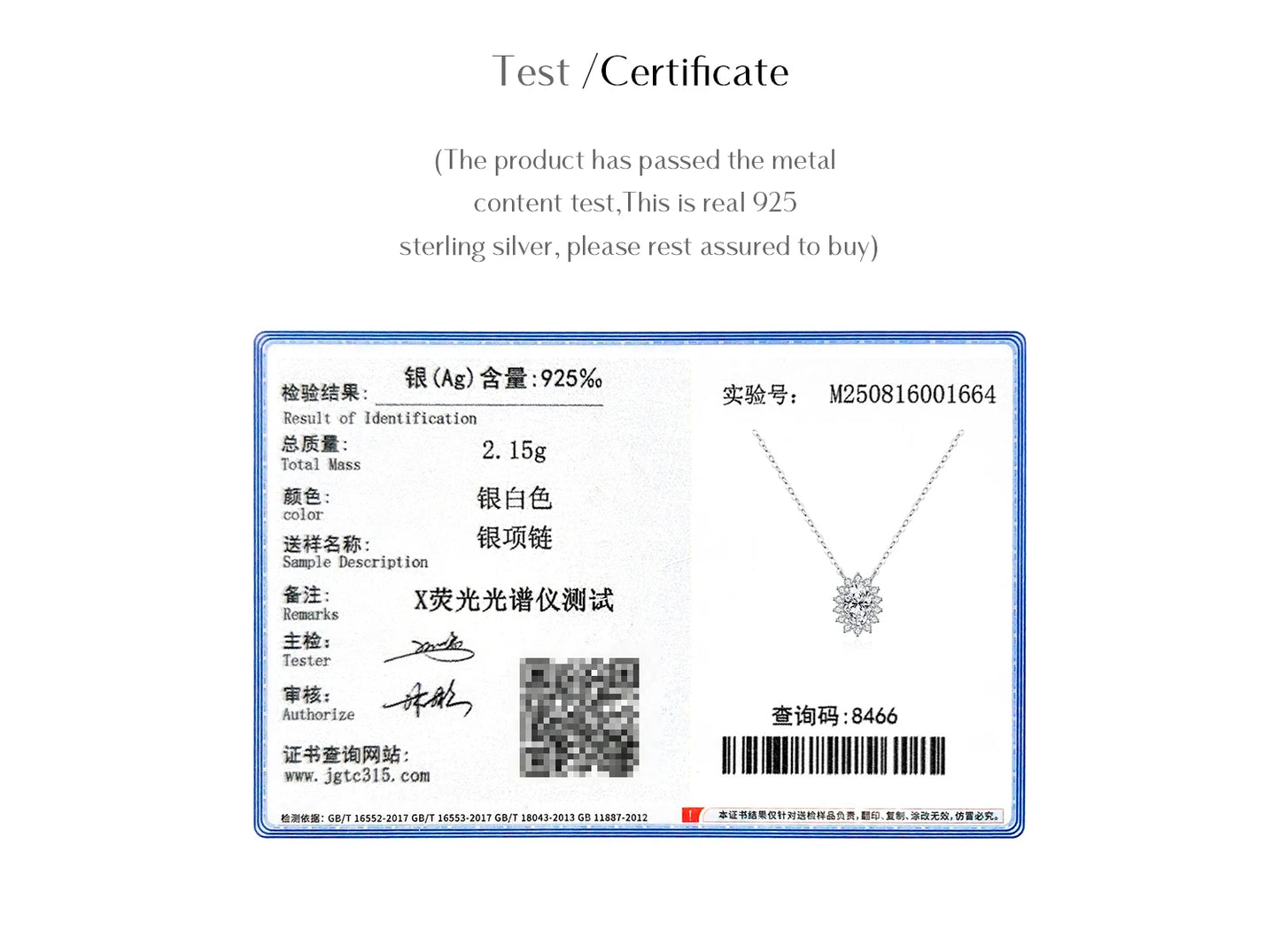 MODIAN D Color Oval Moissanite Necklaces 925 Sterling Silver Classic Pendant Necklace For Women Wedding Engagement Fine Jewelry