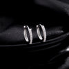 MODIAN D Color Sparkling Moissanite Earrings 925 Sterling Silver Classic Shining Circle Hoop Earrings For Women Fine Jewelry