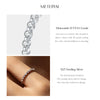 MODIAN D Color Moissanite Round Ring 925 Sterling Silver Sparkling Stacking Slim Band Rings For Women Wedding Fine Jewelry Gifts