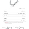 MODIAN D Color Stackable Moissanite Ring 925 Sterling Silver Beads Sparkling Trendy Rings For Women Party Vacation Jewelry
