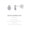 MODIAN D Color Pear Cut Moissanite Stud Earrings 925 Sterling Silver Water Drop Lab Created Diamond Wedding Jewelry For Women