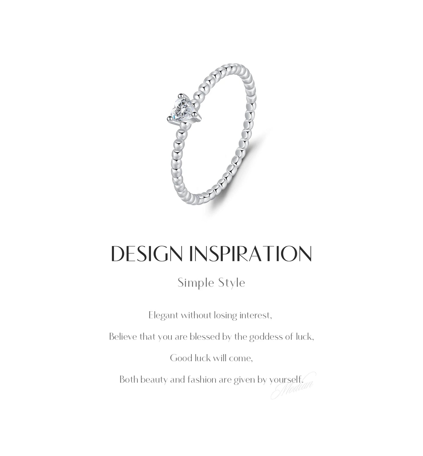 MODIAN D Color Heart Moissanite Engagement Rings For Women 925 Sterling Silver Lab Diamond Wedding Statement Jewelry