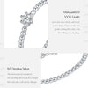 MODIAN D Color Round Moissanite Lab Diamond Rings 925 Sterling Silver Simple Classic Beads Stackable Ring For Women Jewelry