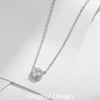 MODIAN 0.8 Carat D Color Classic Halo Moissanite Pendant Necklace 925 Sterling Silver Lab Diamond Wedding Jewelry For Women