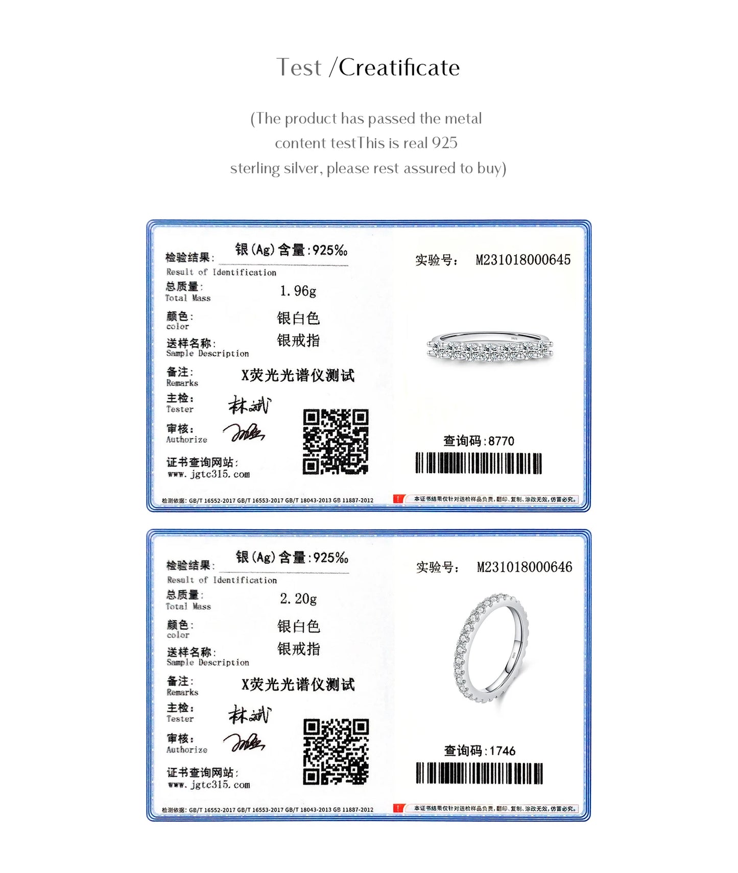 MODIAN Luxury D Color Moissanite Band Stackable Ring For Women Real 925 Sterling Silver Wedding Jewelry With Exquisite Box Gift