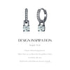 MODIAN 0.5Ct D Color Light Green Moissanite Swing Hoop Earrings 925 Sterling Silver Black Punk Ear Buckles for Women Jewelry