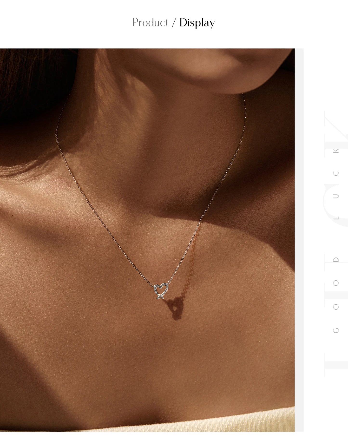 MODIAN D Color Moissanite Necklaces 925 Sterling Silver Exquisite Sweet Irregular Heart Pendant Necklace For Women Fine Jewelry