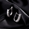 MODIAN D Color U Shape Moissanite Earrings 925 Sterling Silver Elegant Exquisite Hoop Earrings For Women Wedding Jewelry