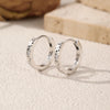 MODIAN D Color Moissanite Ear Buckles 925 Sterling Silver Sparkle Retro Hollow Stars Hoop Earrings For Women Fine Jewelry