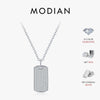 MODIAN D Color Moissanite Rectangle Brand Necklace 925 Sterling Silver Trendy Stackable Pendant Necklaces For Women Fine Jewelry