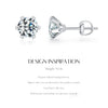 MODIAN 1 Carat D Color Moissanite Stud Earrings 925 Sterling Silver Sparkling Wedding Platinum Plated Fine Jewelry For Women