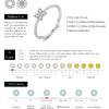 MODIAN D Color Stackable Moissanite Ring 925 Sterling Silver Beads Sparkling Trendy Rings For Women Party Vacation Jewelry