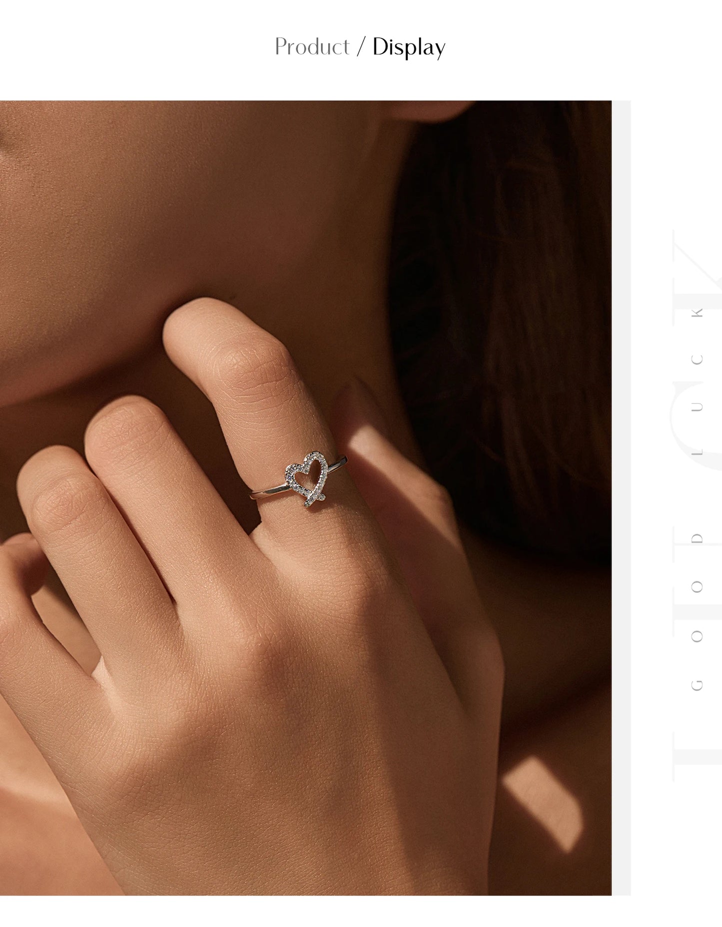 MODIAN Sparkling D Color Moissanite 925 Sterling Silver Rings Irregular Hollow Heart Finger Rings For Women Fine Jewelry