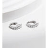 MODIAN D Color Moissanite Small Hoop Earrings 925 Sterling Silver Hollow Sparkling Ear Buckles For Women Wedding Fine Jewelry