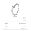 MODIAN D Color Moissanite 925 Sterling Silver Simple Sparkle Geometric Eternity Band Rings For Women Daily OL Fine Jewelry