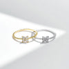 MODIAN D Color Stackable Moissanite Ring 925 Sterling Silver Beads Sparkling Trendy Rings For Women Party Vacation Jewelry