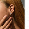 MODIAN D Color Moissanite Clubs Small Ear Studs 925 Sterling Silver  Daily Wear Stackable Stud Earrings For Women Fine Jewelry