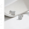 MODIAN Simple D Color Moissanite 925 Sterling Silver Dazzling Lab Created Diamond Ideal Cut Stud Earrings For Women Jewelry