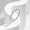 MODIAN D Color Geometric Shaped Moissanite Ring 925 Sterling Silver Heart Square Lab Diamond Wedding Band Jewelry For Women