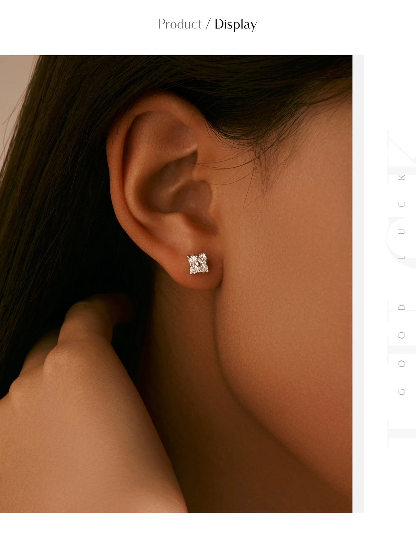 MODIAN Simple D Color Moissanite 925 Sterling Silver Dazzling Lab Created Diamond Ideal Cut Stud Earrings For Women Jewelry