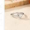 MODIAN D Color Heart  Moissanite Wedding Rings 925 Sterling Silver Luxury Halo Classic Rings For Women Dating Fine Jewelry