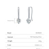 MODIAN Sparkling D Color Moissanite Drop Earrings 925 Sterling Silver Classic Geometric Dangle Earrings For Women Fine Jewelry
