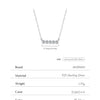 MODIAN D Color Moissanite 925 Sterling Silver Stackable Pendant Necklaces Lab Diamond Link Chain Jewelry For Women Luxury Gift