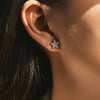 MODIAN D Color Dazzling Moissanite Earrings 925 Sterling Silver Trendy Cute Snowflake Stud Earrings For Women Fine Jewelry