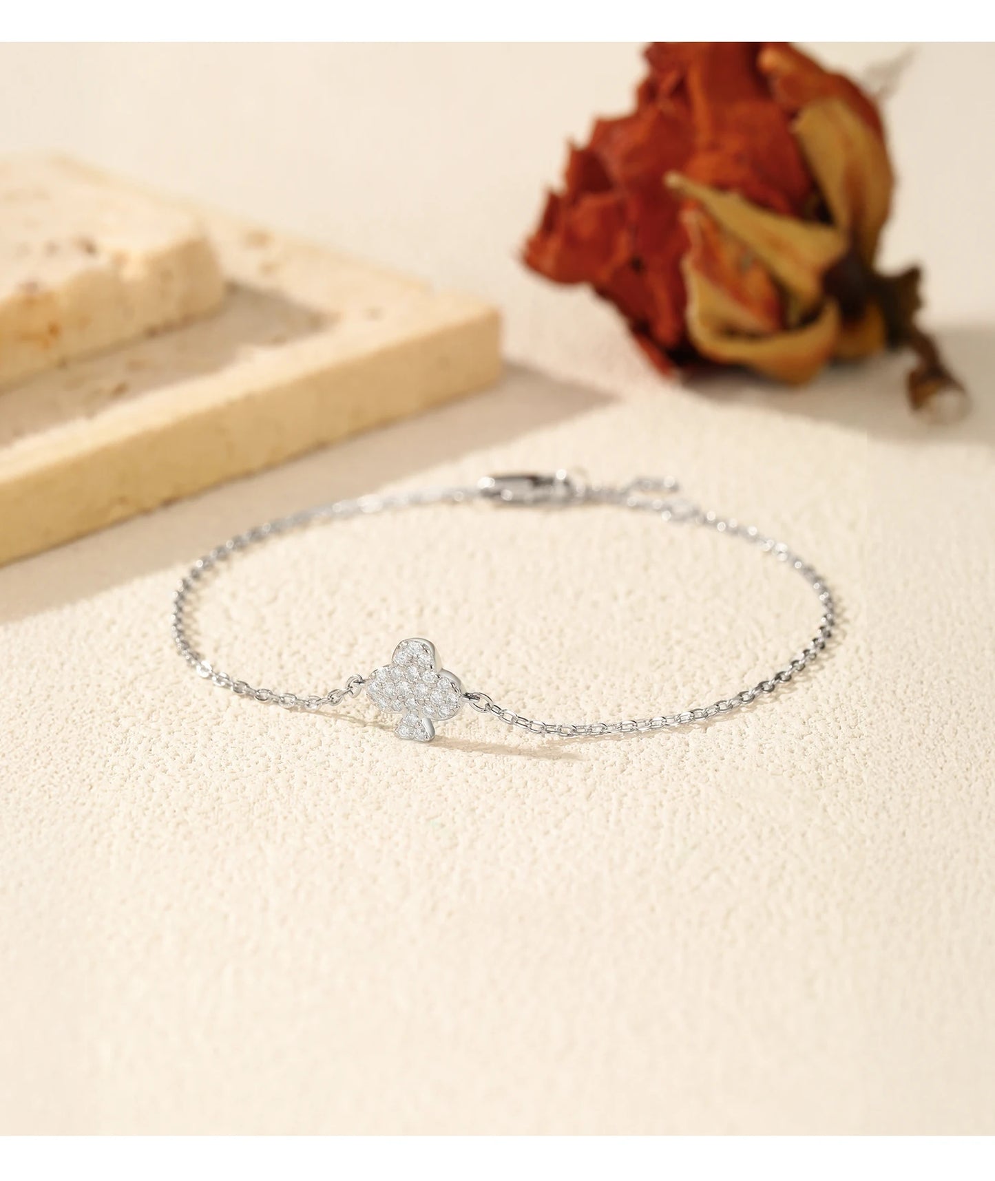 MODIAN Moissanite Ear Studs 925 Sterling Silver Original Design Clubs Rings Bracelet For Women Fine Jewelry Sets