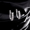 MODIAN D Color U Shape Moissanite Earrings 925 Sterling Silver Elegant Exquisite Hoop Earrings For Women Wedding Jewelry