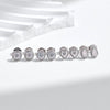 MODIAN D Color Heart Pear Square Moissanite Stud Earrings 925 Sterling Silver Lab Diamond Earrings For Women Wedding Jewelry