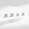 MODIAN D Color 1CT Moissanite Stud Earrings For Women 925 Sterling Silver 0.5CT Dazzling Lab Diamond Wedding Jewelry Gifts