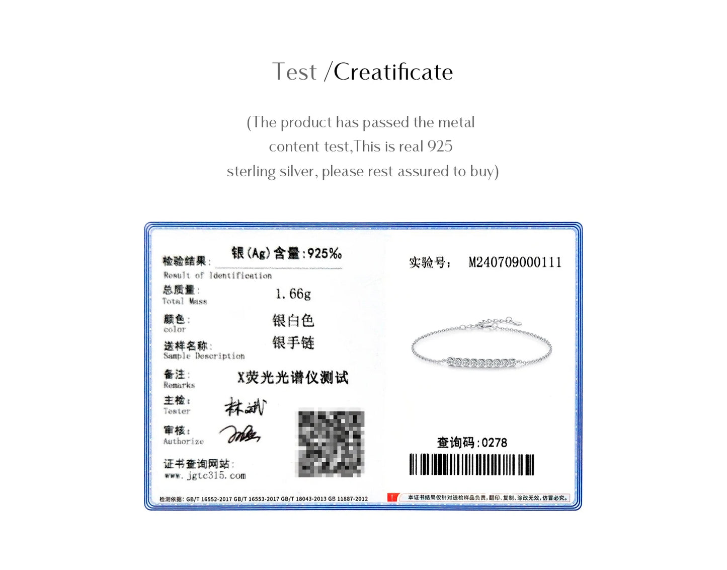 MODIAN D Color Moissanite 925 Sterling Silver Simple Bracelet Round Lab Diamond Chain Link Jewelry For Women Luxury Wedding Gift