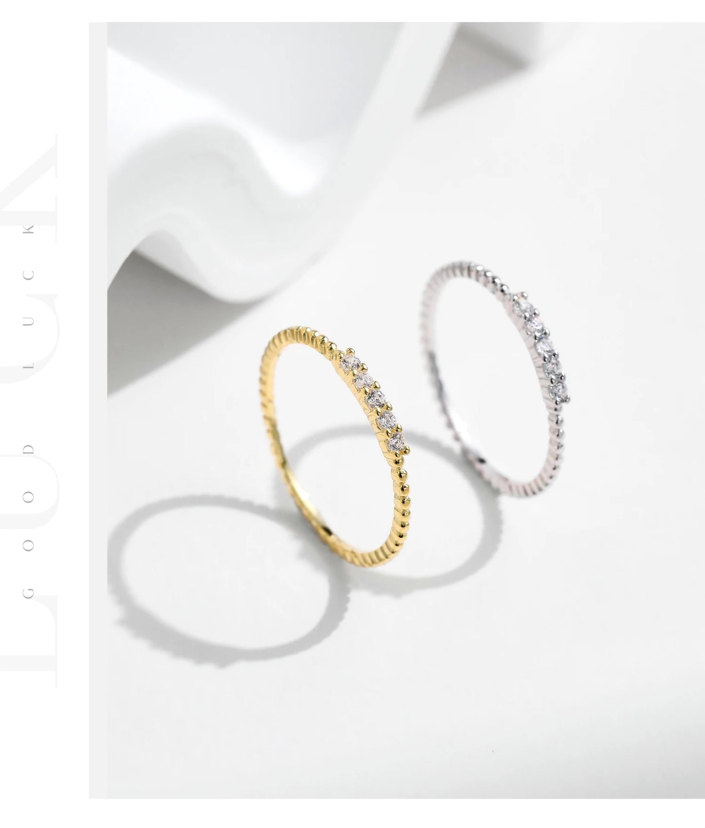 MODIAN Sparkling Moissanite Eternity Band Ring 925 Sterling Silver Stackable Popular Finger Rings For Women Party Jewelry